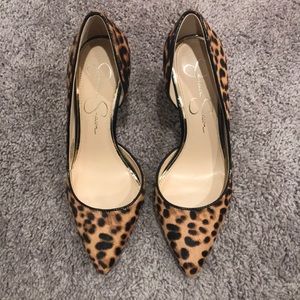 Jessica Simpson Leopard Heels. Size 7/New